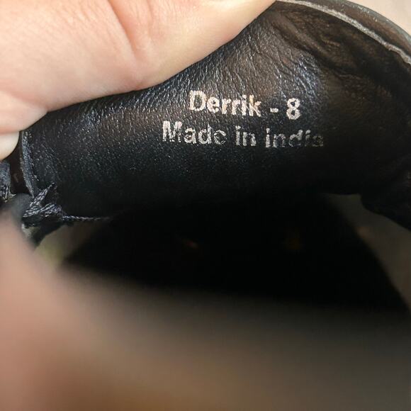 Jeffrey Campbell Black Woven Leather Loafers Sise Womens 8 - Picture 8 of 8